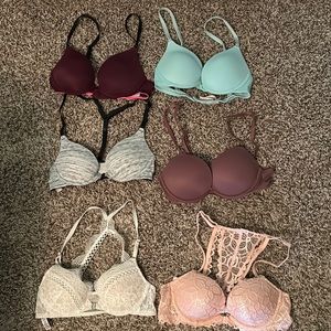 Like NEW Victoria’s Secret Bra lot!! SIX bras all in like new condition.